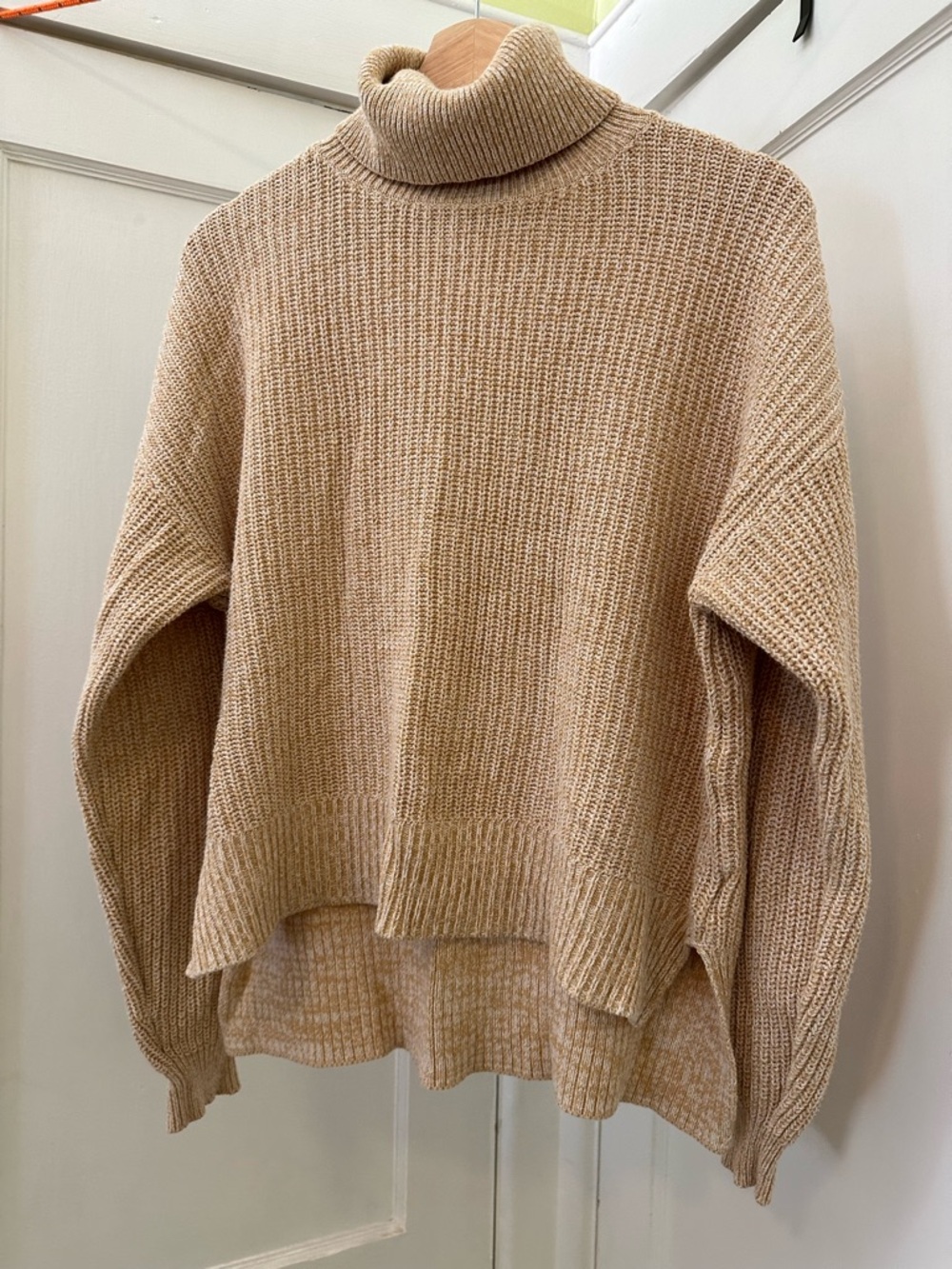 Urban Outfitters Chunky Turtleneck Sweater - Beige